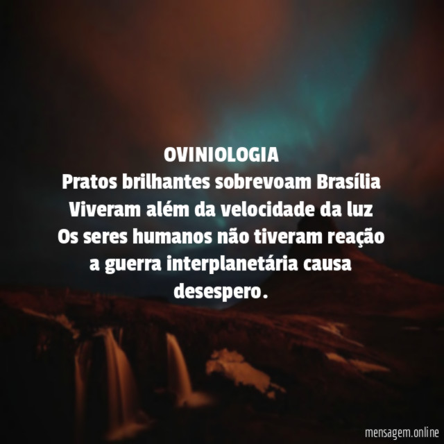 OVINIOLOGIA Pratos brilhantes sobrevoam Brasília Viveram além da velocidade da