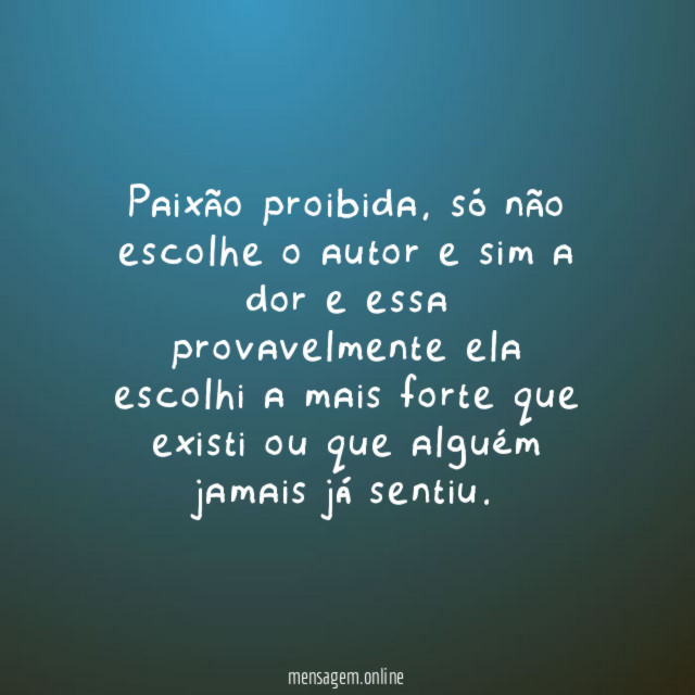Paixão proibida