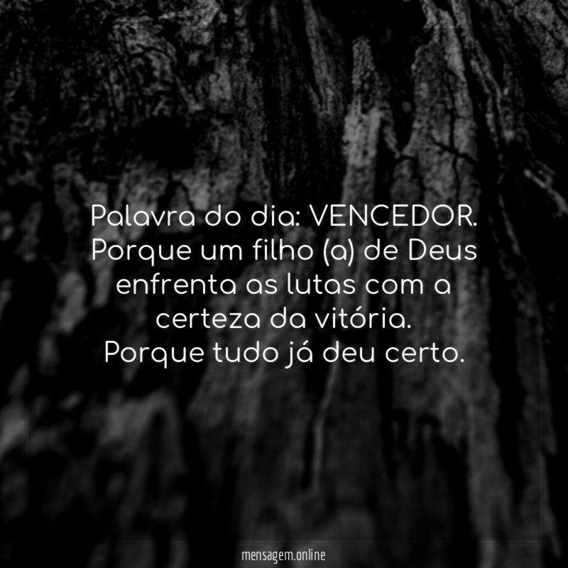 Palavra do dia