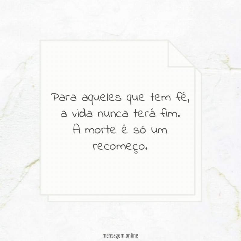 Para aqueles que tem fé