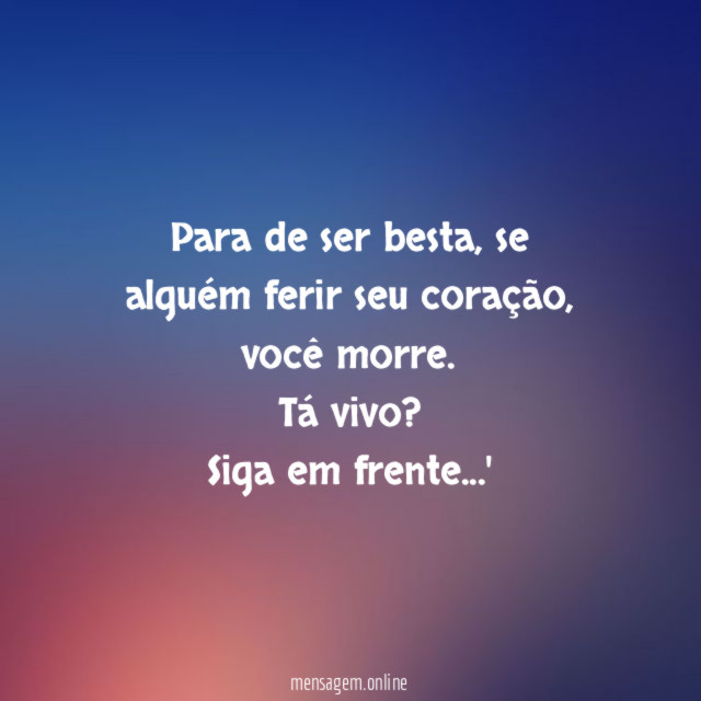 Para de ser besta