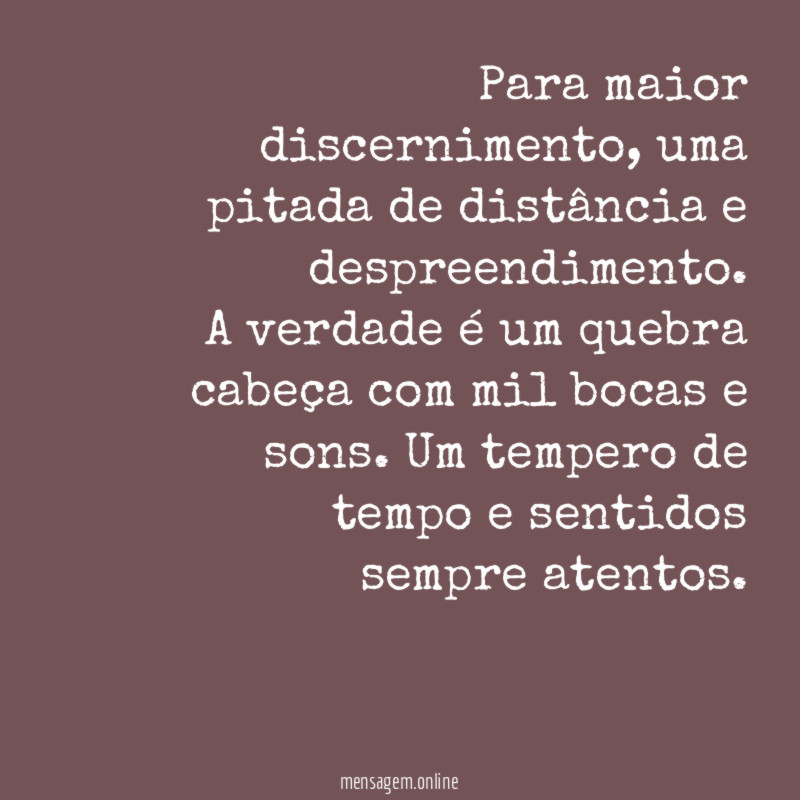 Para maior discernimento