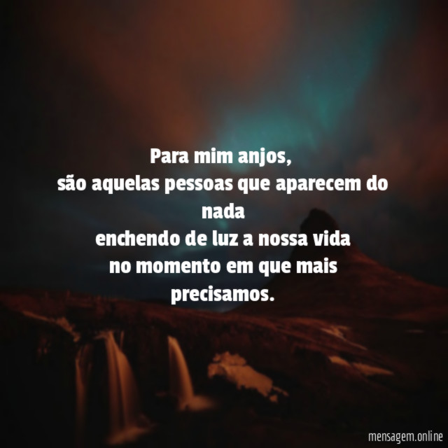 Para mim anjos