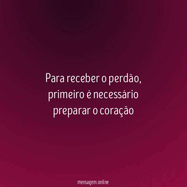 Para receber o perdão
