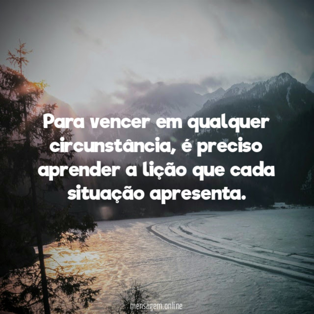 Para vencer em qualquer circunstância