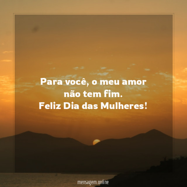 Para você, o meu amor não tem fim