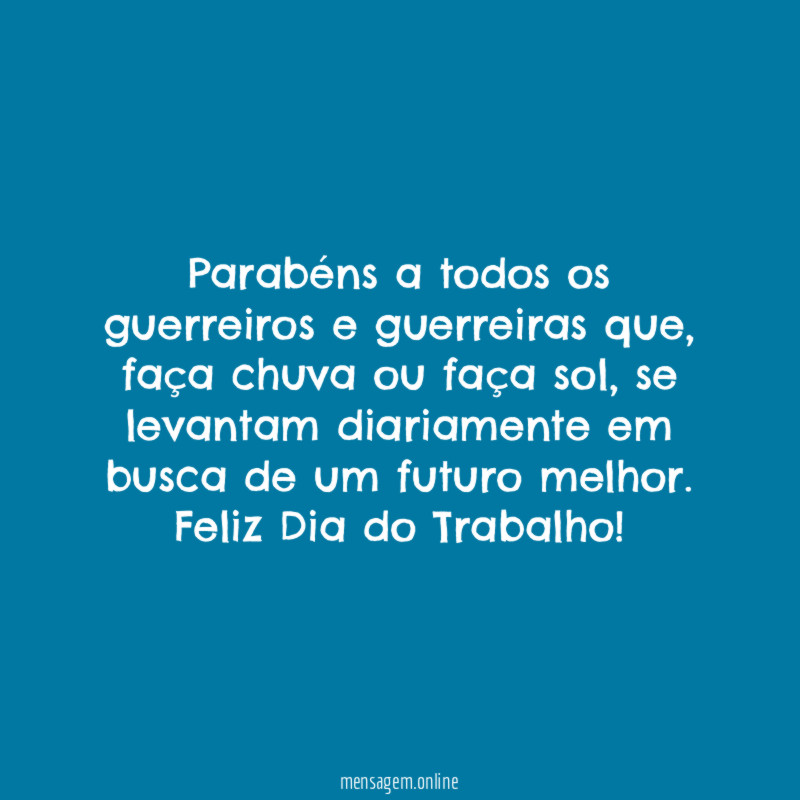 Parabéns a todos os guerreiros e guerreiras que