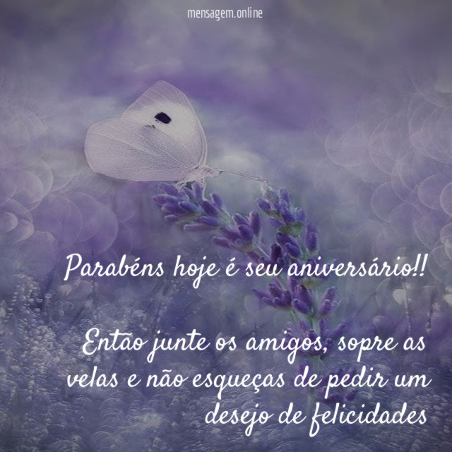 Parabéns hoje é seu aniversário