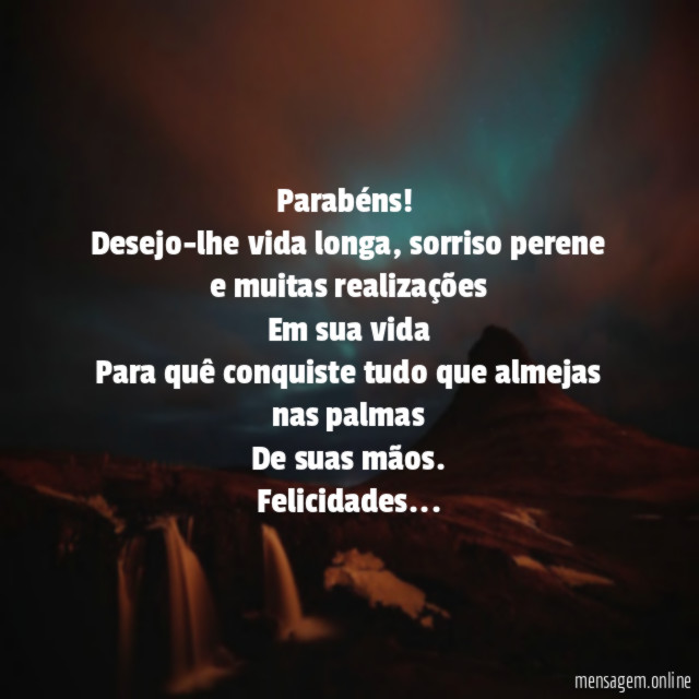 Parabéns!