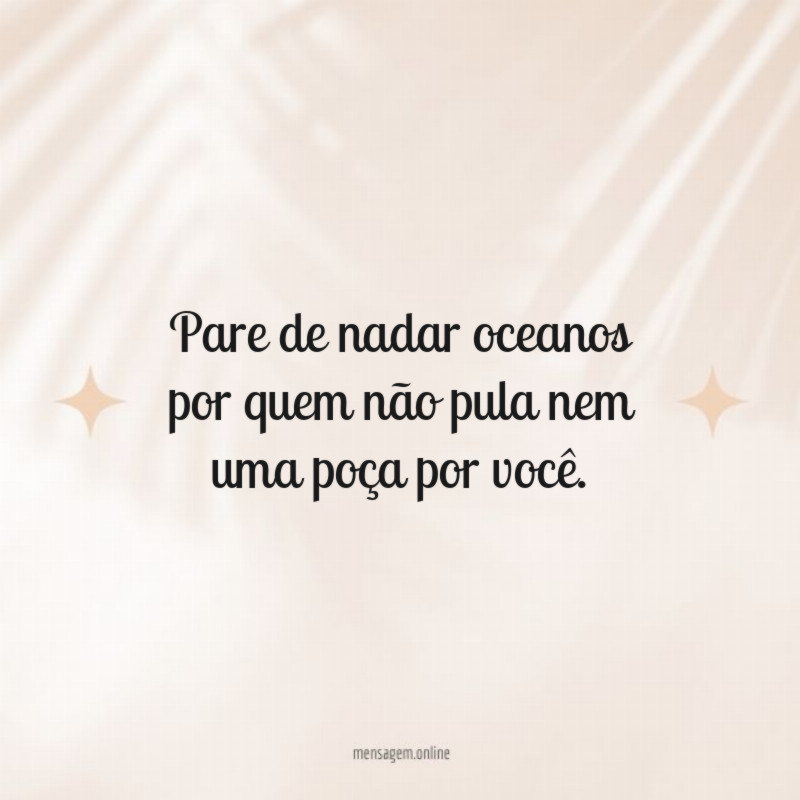 Pare de nadar oceanos