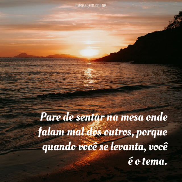 Pare de sentar na mesa