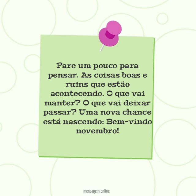 Pare um pouco para pensar