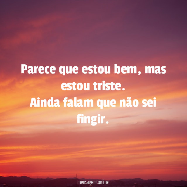 Parece que estou bem