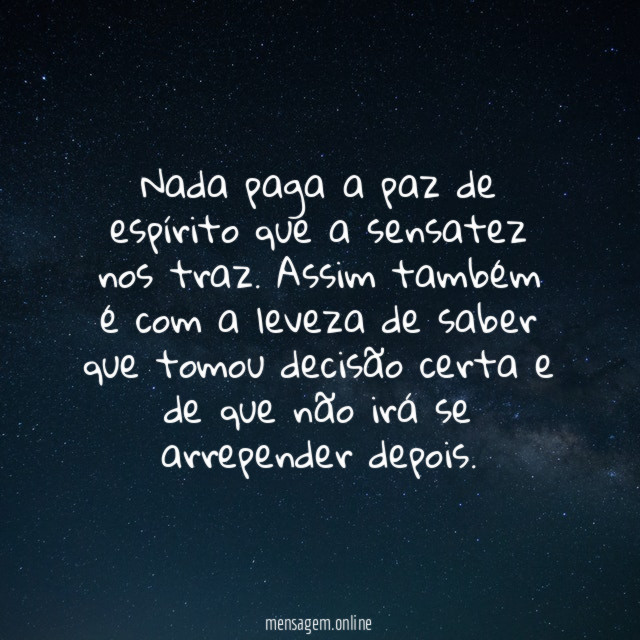 Paz de espírito