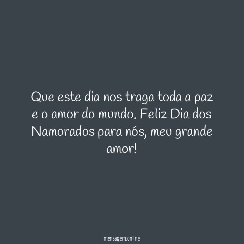 Paz e amor para nós