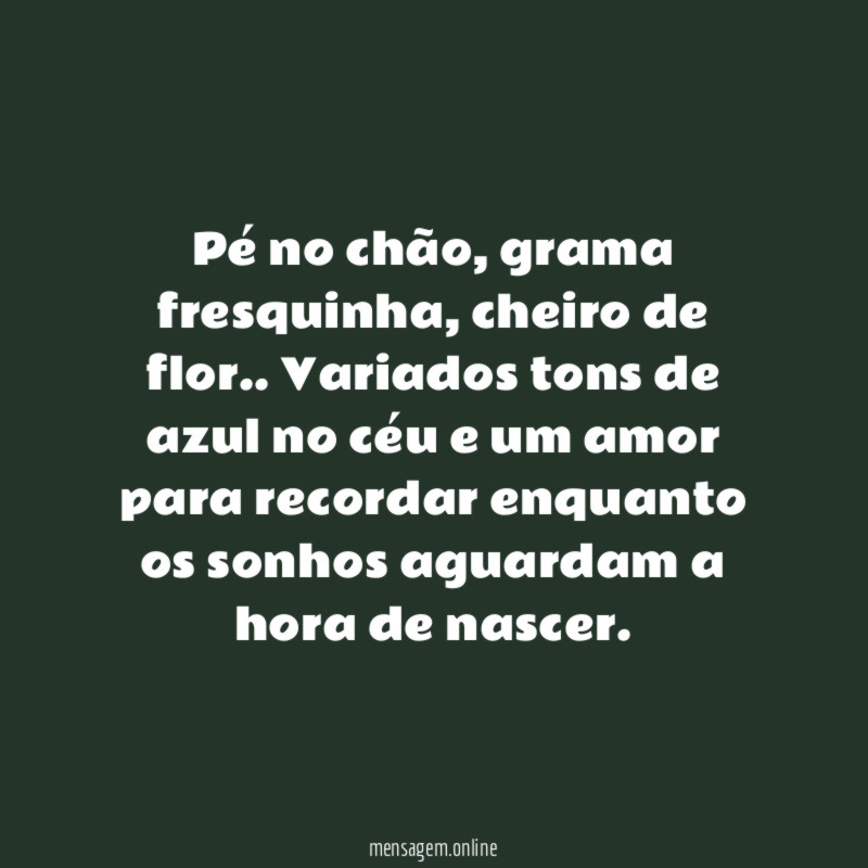 Pé no chão