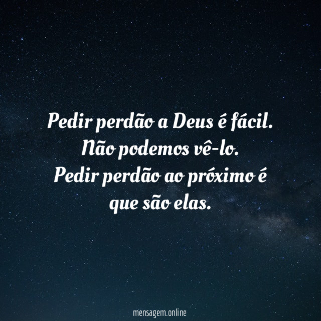 Pedir perdão a Deus é fácil