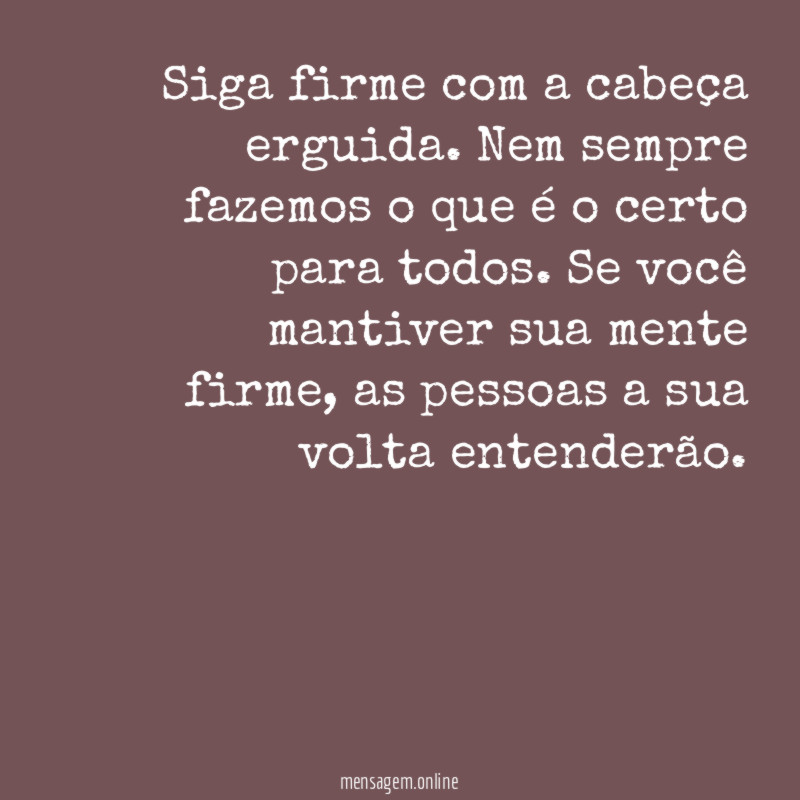 Pensamentos firmes