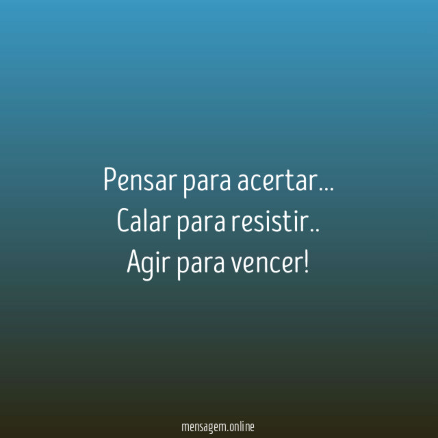 Pensar para acertar