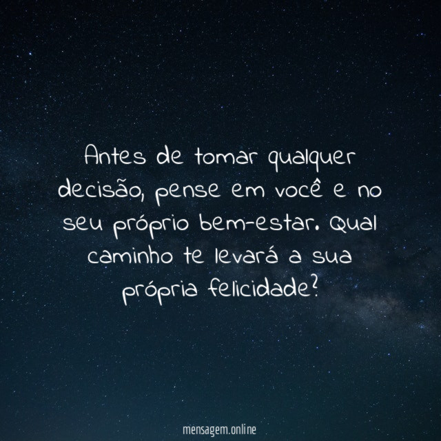 Pense em você