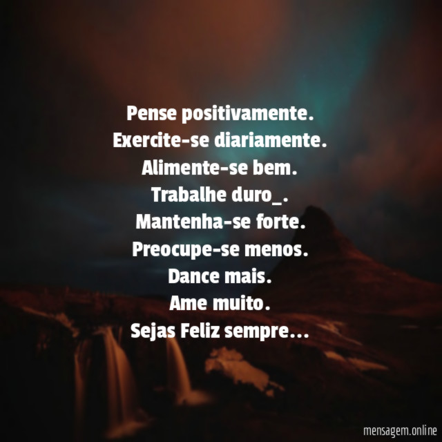 Pense positivamente