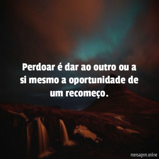 Perdoar é dar ao outro ou a si