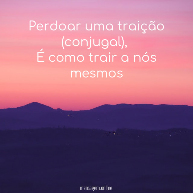 Perdoar uma traição (conjugal)