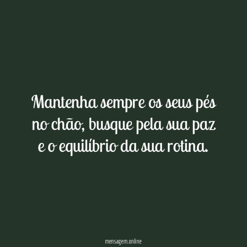 Pés no chão