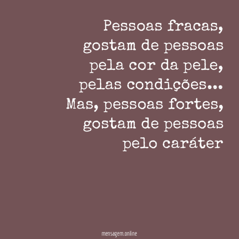 Pessoas fracas
