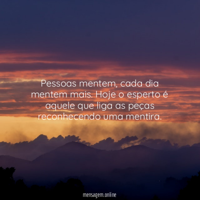 Pessoas mentem