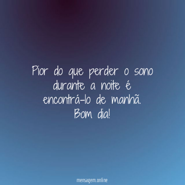 Pior do que perder o sono durante a