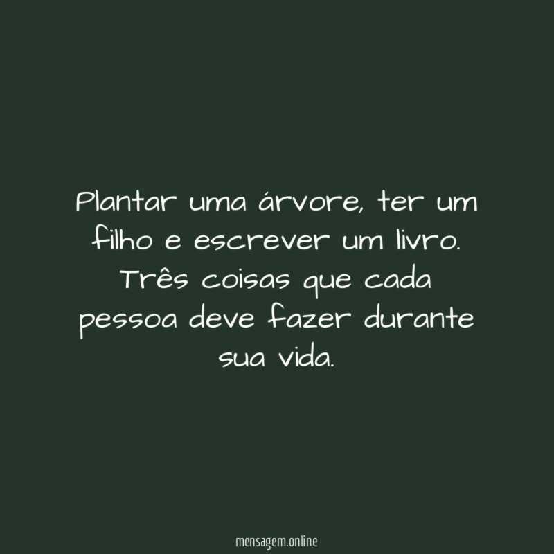 Plantar uma árvore
