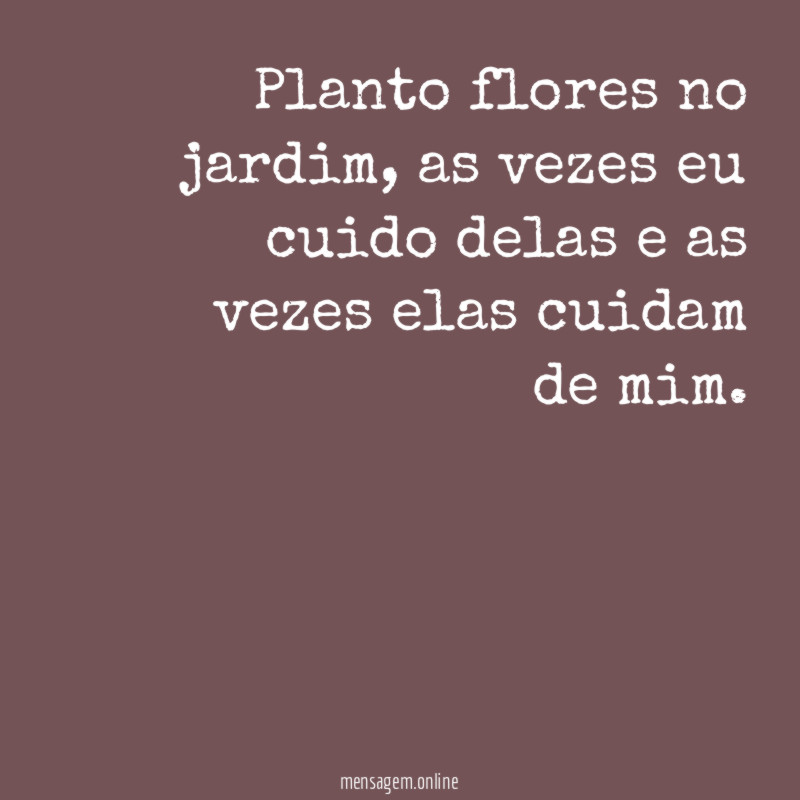 Planto flores no jardim