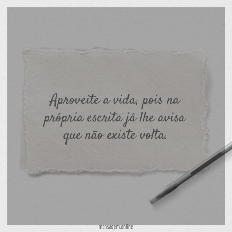 Pois na própria escrita