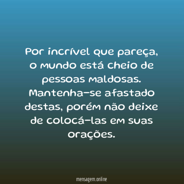 Por incrível que pareça