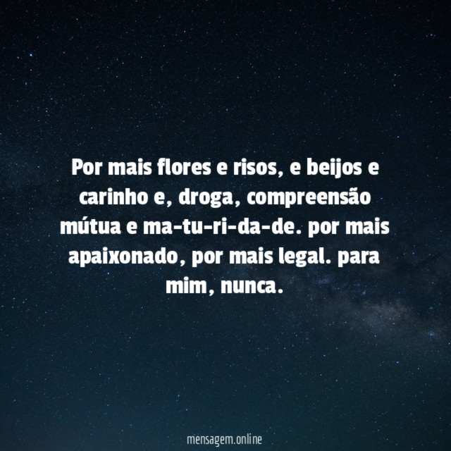 Por mais flores e risos