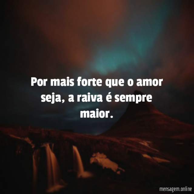 Por mais forte que o amor seja