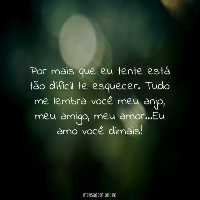 Por mais que eu tente está tão difícil te esquecer