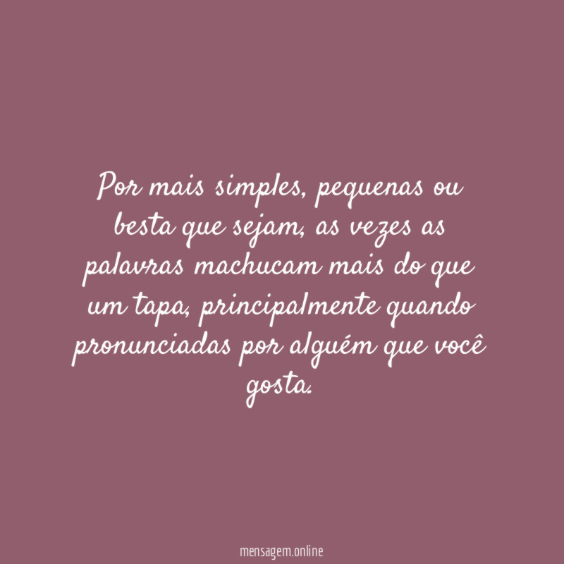 Por mais simples