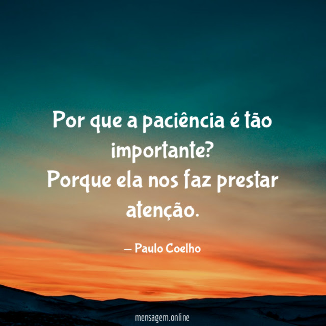Por que a paciência é tão importante