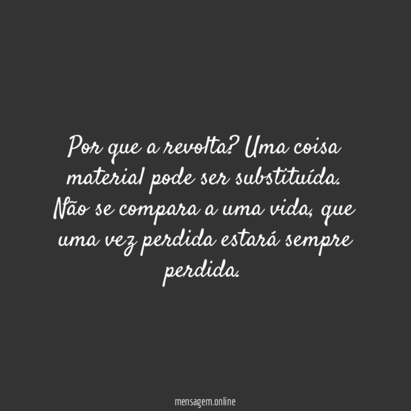 Por que a revolta