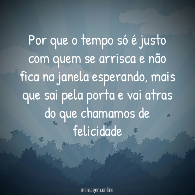 Por que o tempo só é justo com