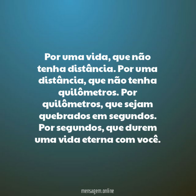 Por uma vida