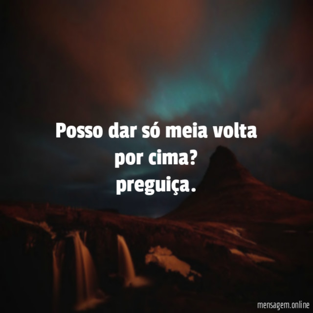 Posso dar só meia volta por cima