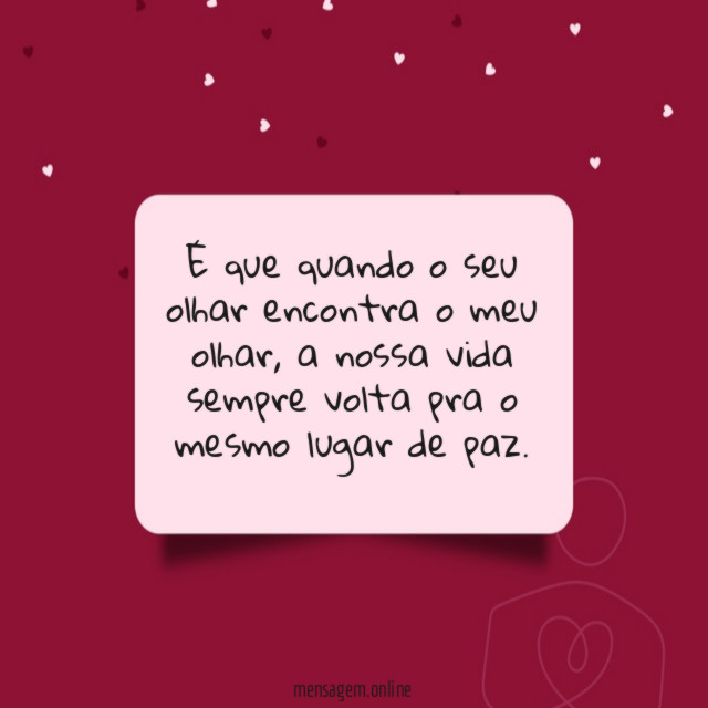 Pra o mesmo lugar de paz