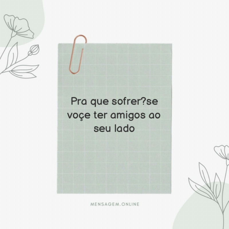Pra que sofrer