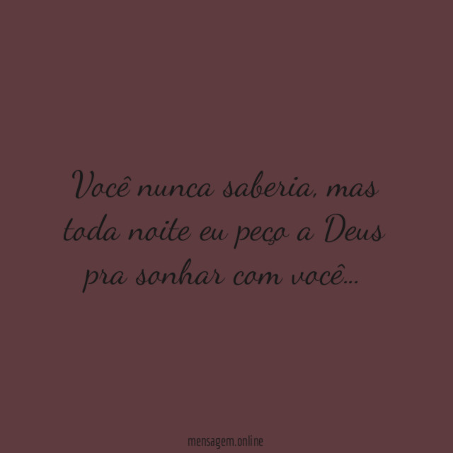 Pra sonhar com você