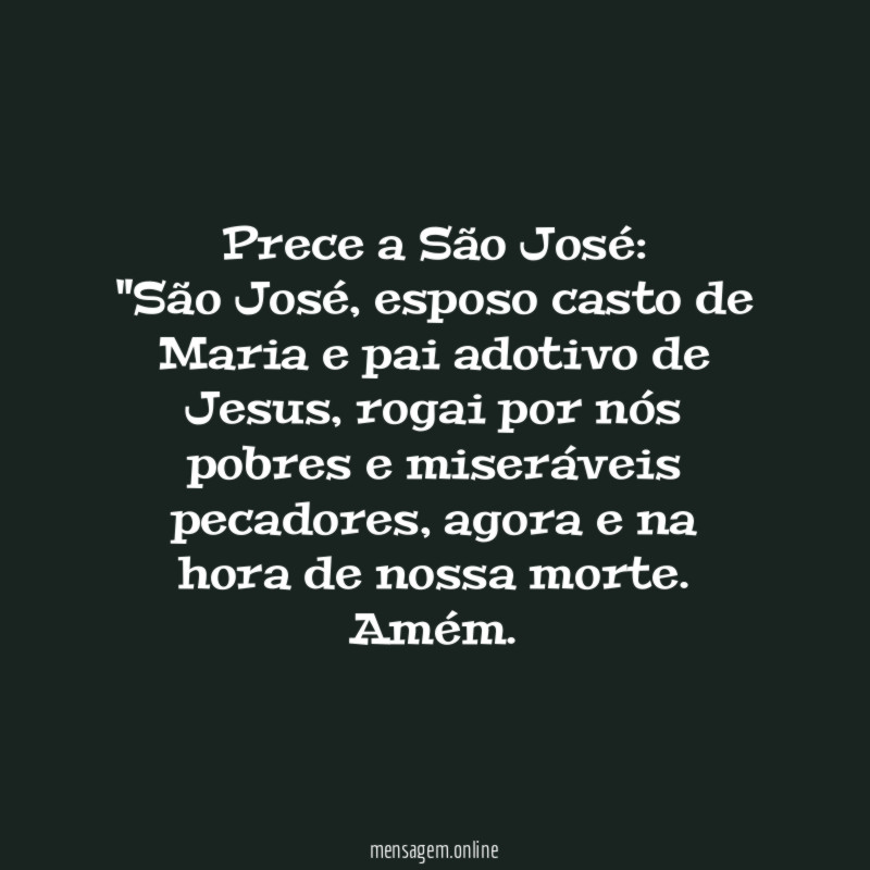 Prece a São José