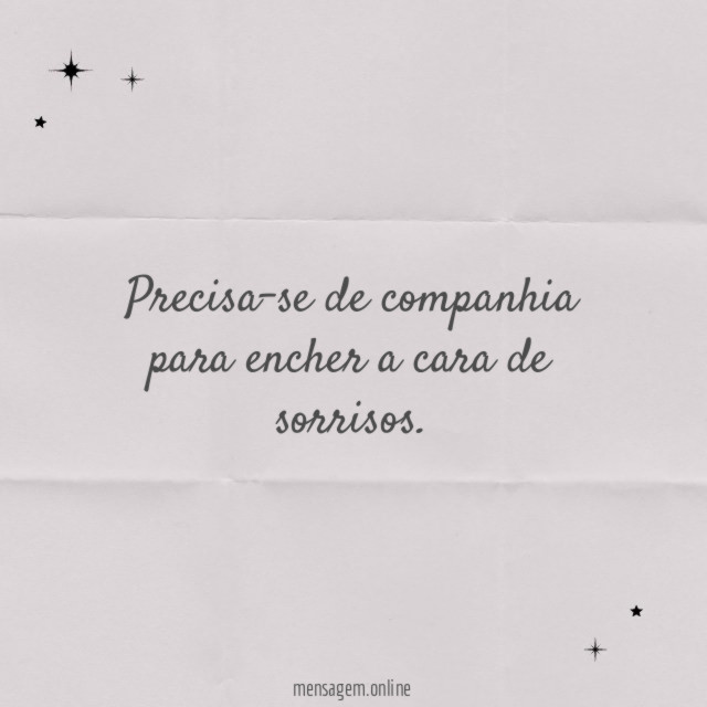 Precisa-se de companhia