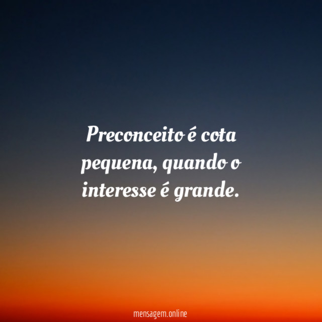 Preconceito é cota pequena